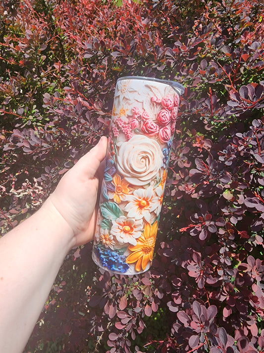 Bright Floral Tumbler