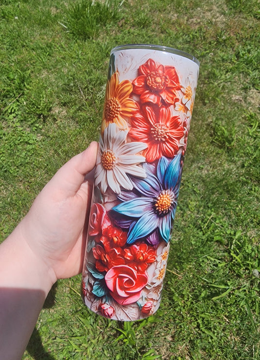 Bright Floral Tumbler