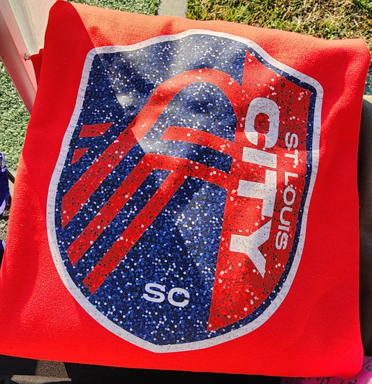 Faux Glitter City Sweatshirt