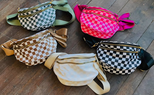 Crossbody Checkered Bag