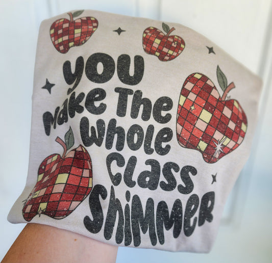 Make the class SHIMMER Tee
