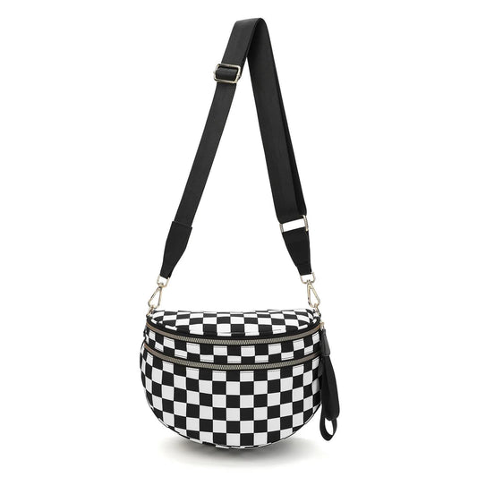 Crossbody Checkered Bag