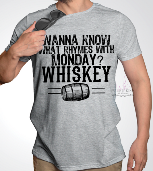 Rhymes with Monday? Whiskey